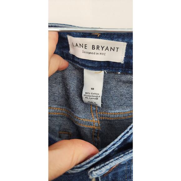 New NWT Lane Bryant Low Rise Boyfriend Jeans Dark Wash Size 18 - Picture 9 of 10